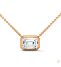 0.75 CT. Emerald-Cut Lab Diamond Pendant