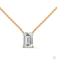 0.75 CT. Emerald-Cut Lab Diamond Pendant
