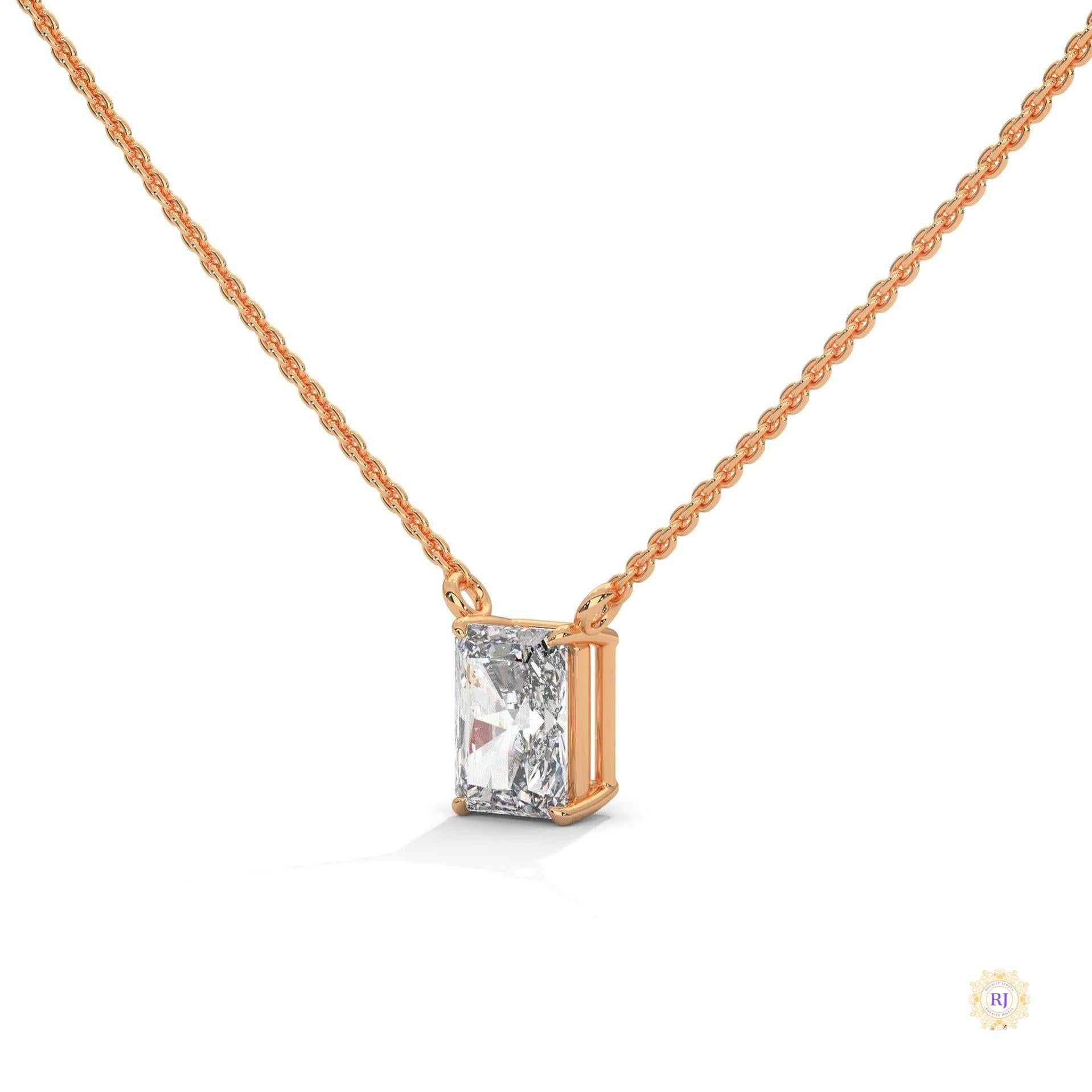 0.75 CT. Emerald-Cut Lab Diamond Pendant