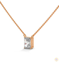 0.75 CT. Emerald-Cut Lab Diamond Pendant