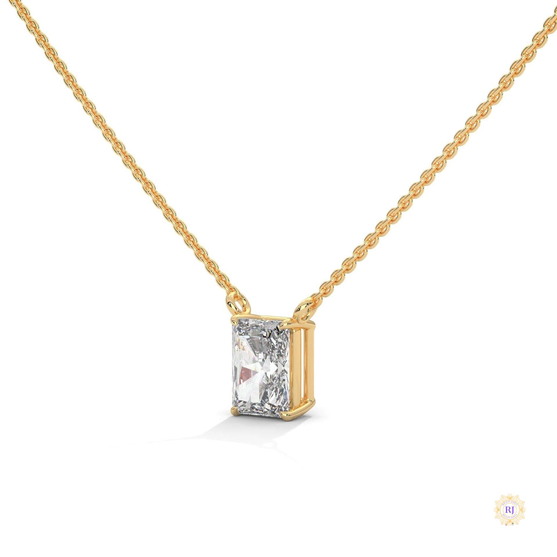 0.75 CT. Emerald-Cut Lab Diamond Pendant