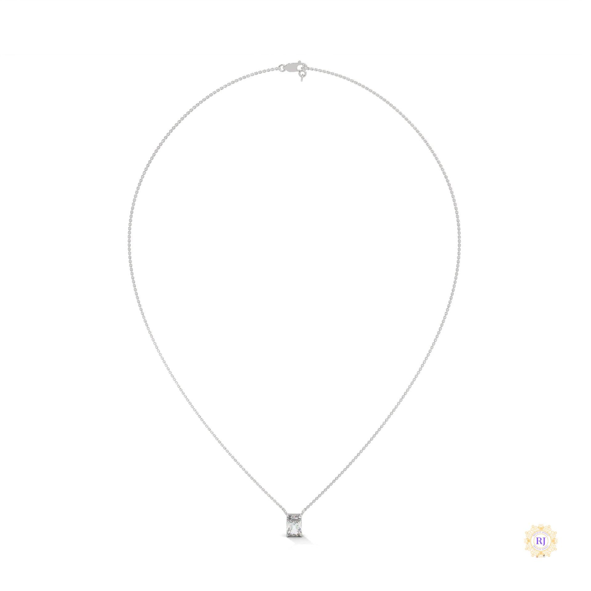 0.75 CT. Emerald-Cut Lab Diamond Pendant