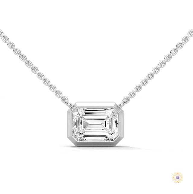 0.75 CT. Emerald-Cut Lab Diamond Pendant