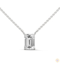 0.75 CT. Emerald-Cut Lab Diamond Pendant