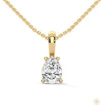 0.75 CT. Pear Lab Diamond Pendant