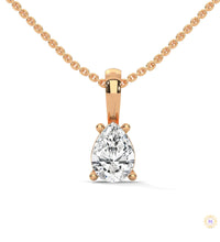 0.75 CT. Pear Lab Diamond Pendant