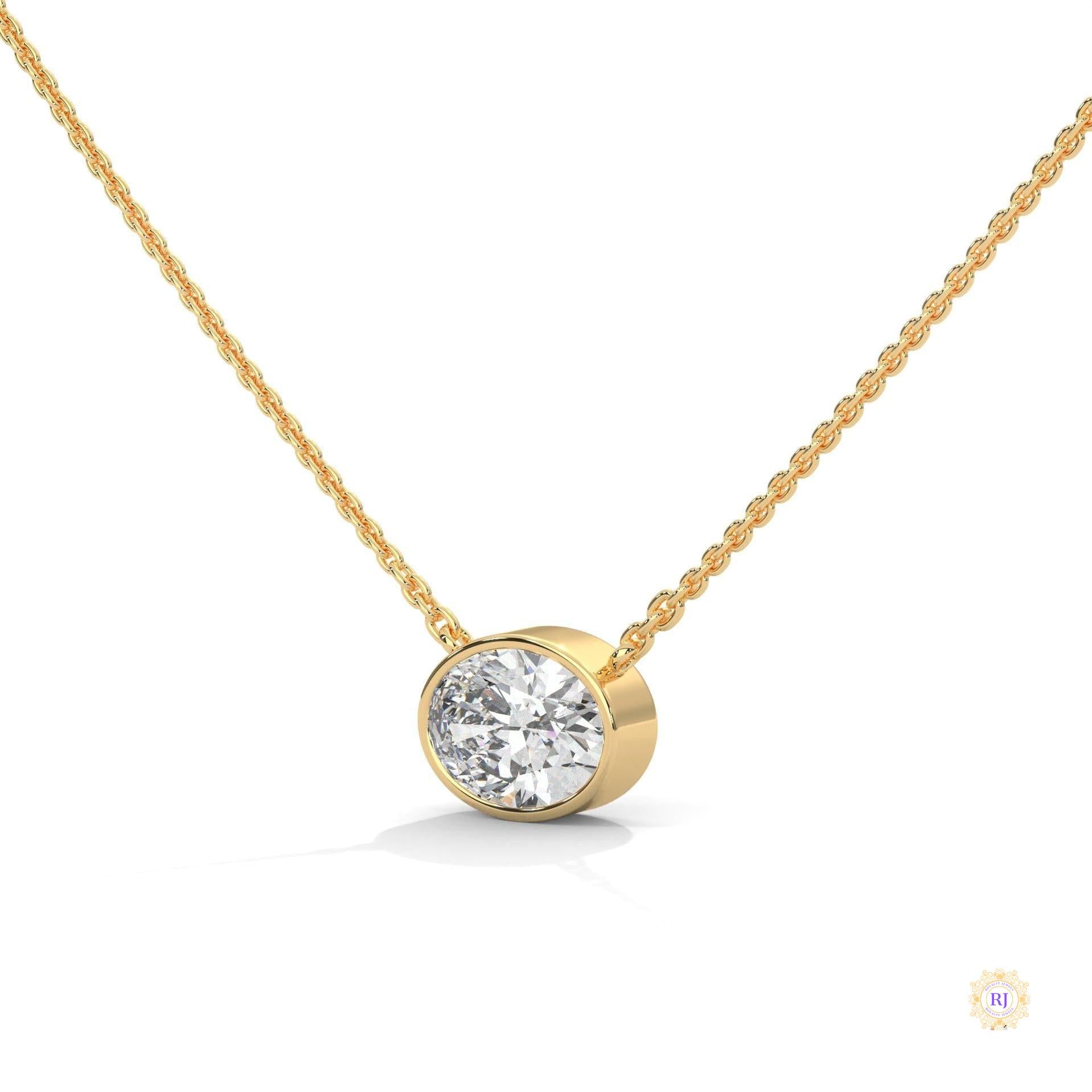 0.75 CT. Round Lab Diamond Pendant