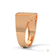 0.75 Ct. Lab Diamond Octagon Men's Ring