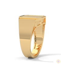 0.75 Ct. Lab Diamond Octagon Men's Ring