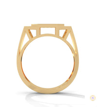 0.75 Ct. Lab Diamond Octagon Men's Ring