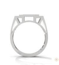 0.75 Ct. Lab Diamond Octagon Men's Ring