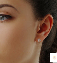 0.80 CT. Cross-Shaped Diamond Earrings