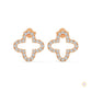 0.80 CT. Cross-Shaped Diamond Earrings