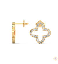 0.80 CT. Cross-Shaped Diamond Earrings