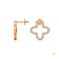 0.80 CT. Cross-Shaped Diamond Earrings