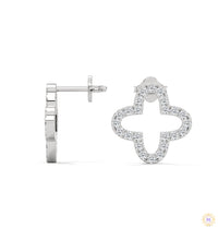 0.80 CT. Cross-Shaped Diamond Earrings