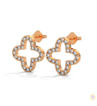 0.80 CT. Cross-Shaped Diamond Earrings