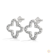 0.80 CT. Cross-Shaped Diamond Earrings