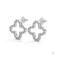 0.80 CT. Cross-Shaped Diamond Earrings