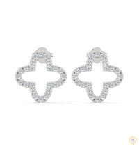 0.80 CT. Cross-Shaped Diamond Earrings