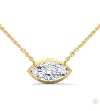 0.85 CT. Marquise Lab Diamond Pendant