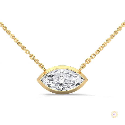 0.85 CT. Marquise Lab Diamond Pendant