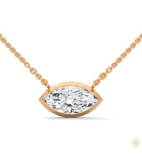 0.85 CT. Marquise Lab Diamond Pendant