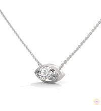 0.85 CT. Marquise Lab Diamond Pendant