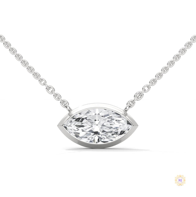 0.85 CT. Marquise Lab Diamond Pendant