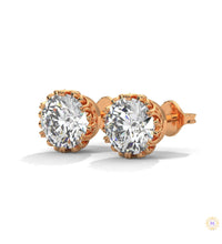 0.90 CT. Floral Lab Diamond Studs