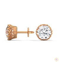 0.90 CT. Floral Lab Diamond Studs