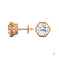 0.90 CT. Floral Lab Diamond Studs