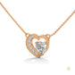 0.90 CT. Heart Diamond Pendant