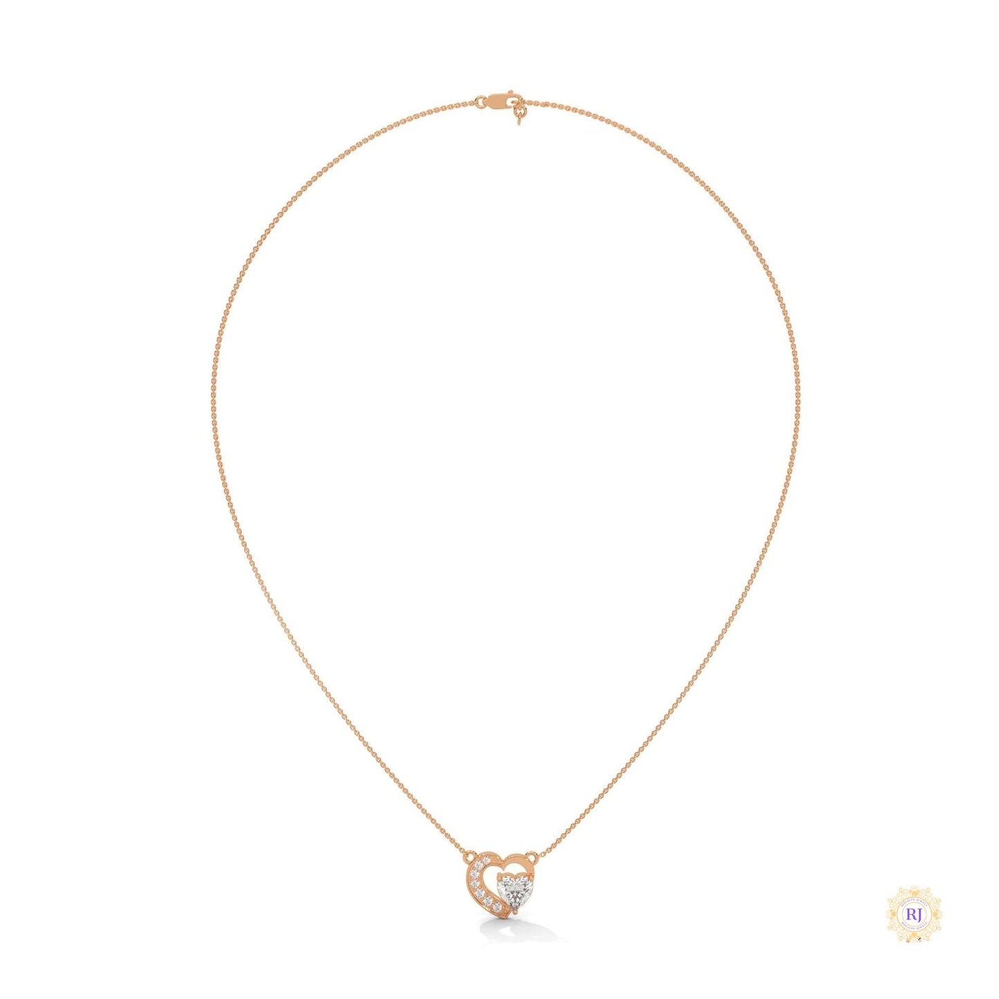 0.90 CT. Heart Diamond Pendant