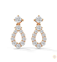0.90 CT. Teardrop Lab Diamond Earrings
