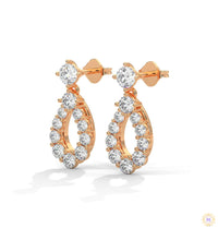 0.90 CT. Teardrop Lab Diamond Earrings