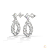 0.90 CT. Teardrop Lab Diamond Earrings