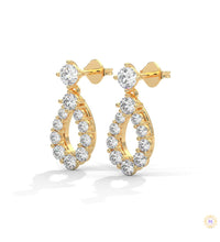 0.90 CT. Teardrop Lab Diamond Earrings