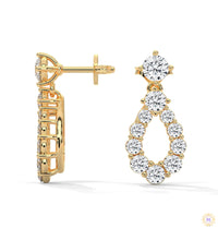 0.90 CT. Teardrop Lab Diamond Earrings