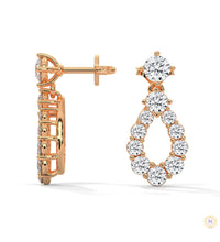 0.90 CT. Teardrop Lab Diamond Earrings