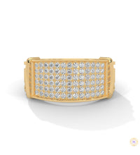 0.90 Ct. Curved Pavé Lab Diamond Men’s Ring