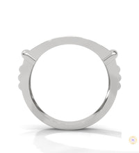 0.90 Ct. Curved Pavé Lab Diamond Men’s Ring