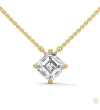 1 CT. Asscher-Cut Diamond Solitaire Pendant