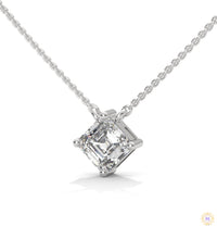 1 CT. Asscher-Cut Diamond Solitaire Pendant