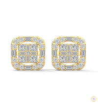 1 CT. Baguette Diamond Stud Earrings