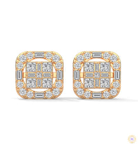 1 CT. Baguette Diamond Stud Earrings