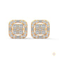 1 CT. Baguette Diamond Stud Earrings