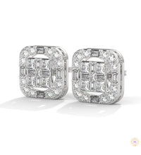 1 CT. Baguette Diamond Stud Earrings