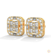 1 CT. Baguette Diamond Stud Earrings