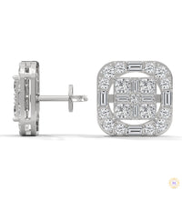 1 CT. Baguette Diamond Stud Earrings